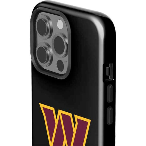 NFL Washington Commanders Black Background iPhone 15 Pro Impact Case